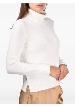 Gran Sasso turtleneck wool sweater - White