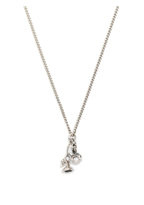 Emanuele Bicocchi wild rose pendant necklace - Silver