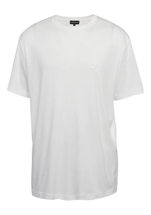 Giorgio Armani Pre-Owned logo-embroidered T-shirt - White