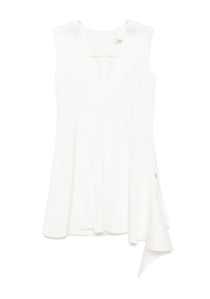 Goen.J draped V-neck sleeveless top - White