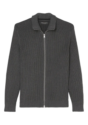 Marc O'Polo zip-up ribbed cardigan - Grey
