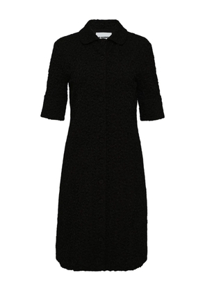 Jil Sander crew-neck midi dress - Black