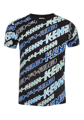 Kenzo Pre-Owned all-over logo T-shirt - Black