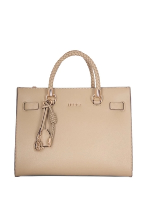 LIU JO braided-handle tote bag - Neutrals