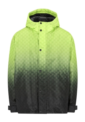 Gucci hooded GG-pattern jacket - Green