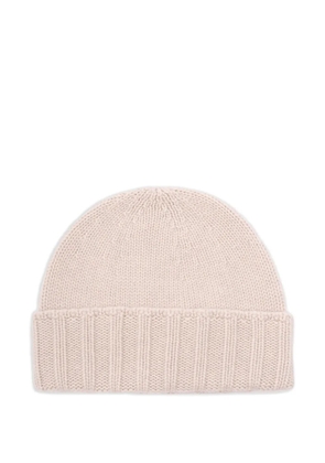 Drumohr cashmere ribbed beanie - Neutrals