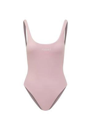 Versace logo-print swimsuit - Pink