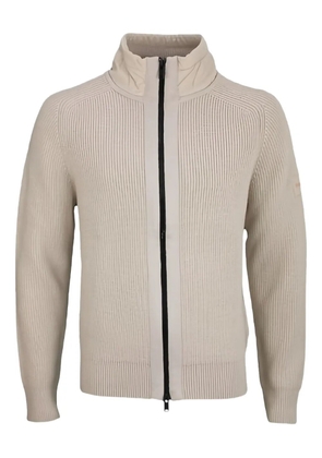HUGO zip-up cardigan - Neutrals