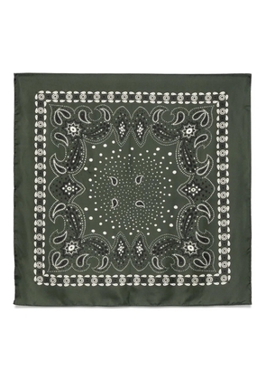 SANDRO paisley-print scarf - Green