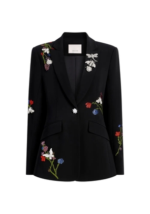Cinq A Sept floral-embellished cheyenne blazer - Black