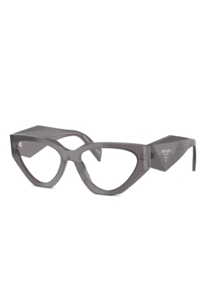 Prada Eyewear geometric-frame glasses - Grey