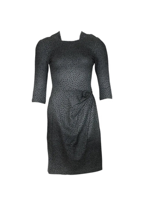 Issa polka-dot gathered dress - Grey