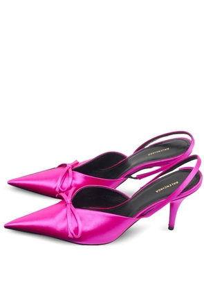 Balenciaga Pre-Owned Knife bow-detail slingback heeled pump - Pink