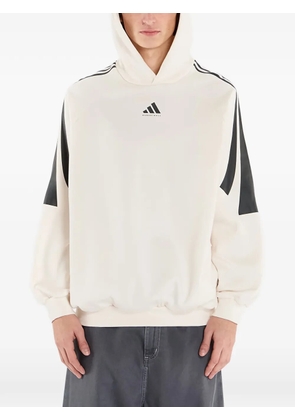 adidas 3-stripes fleece hoodie - White