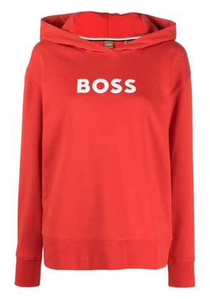 BOSS logo-print hoodie - Red