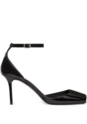 Courrèges ankle-strap peep-toe pumps - Black