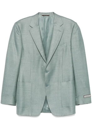 Canali twill-weave blazer - Blue