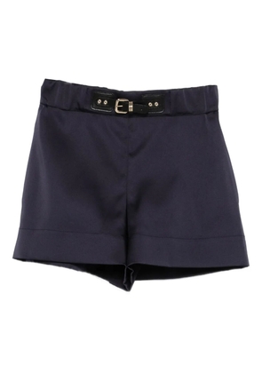 Maje satin shorts - Blue
