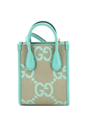 Gucci Pre-Owned Vertical Tote Jumbo GG Canvas Mini crossbody bag - Green