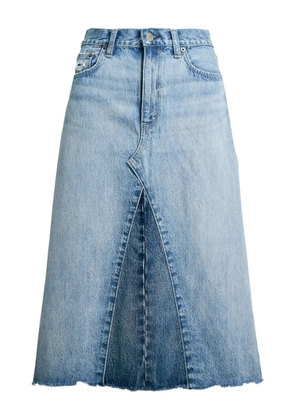 Polo Ralph Lauren patchwork denim midi skirt - Blue