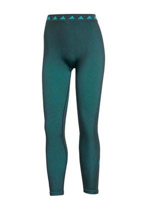 adidas logo-waistband leggings - Green