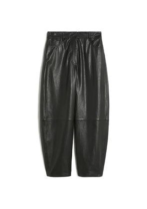 Weekend Max Mara Pagano leather trousers - Black