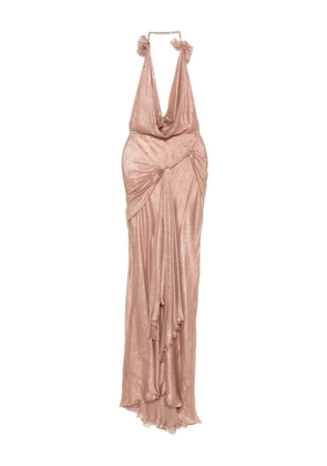 Maria Lucia Hohan Alix draped dress - Brown