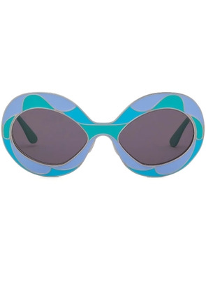 Marni Eyewear Fontana Land of Revelations oversize-frame sunglasses - Blue