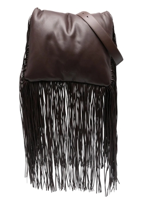Sportmax fringed clutch bag - Brown