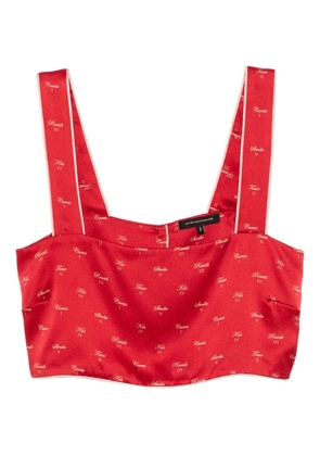 Kiki de Montparnasse kiss-printed pyjama top - Red