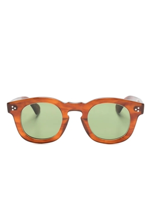 Lesca Card round-frame sunglasses - Brown