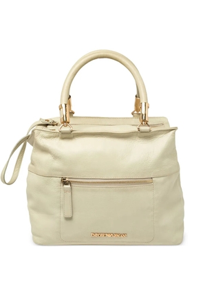 Emporio Armani Pre-Owned 2023 leather tote bag - Neutrals