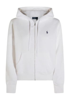Polo Ralph Lauren zip-fastening logo-embroidered hoodie - White