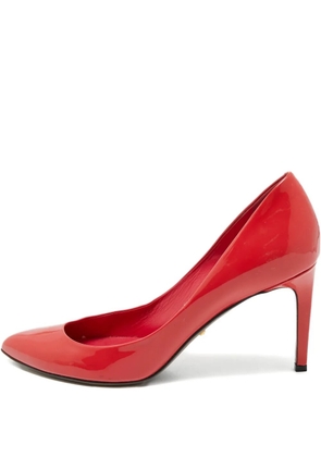 Gucci Pre-Owned pointed toe patent pumps - Red