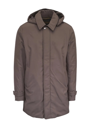Moorer Vido-SKT hooded coat - Brown