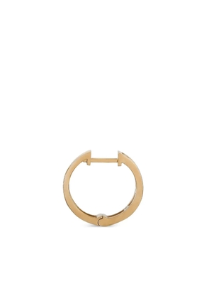 LB Exclusive 14K yellow gold diamond hoop earrings