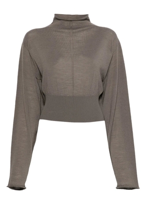 Rick Owens Con high-neck top - Grey