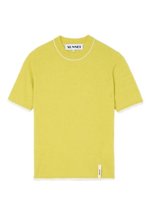 Sunnei short-sleeve knit T-shirt - Yellow
