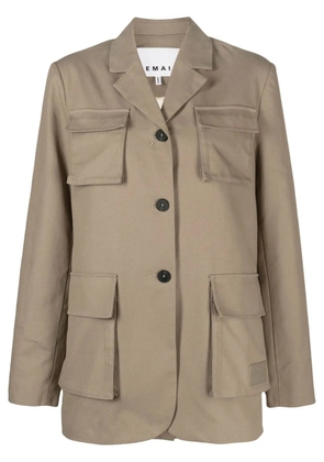 REMAIN single-breasted utility blazer - Neutrals