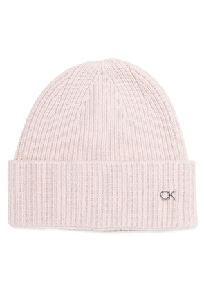 Calvin Klein Re-lo ribbed-knit beanie - Grey