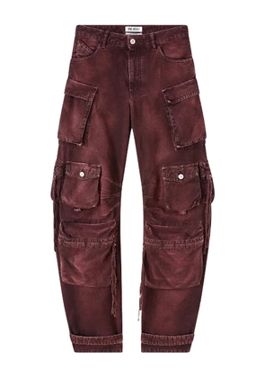 The Attico Fern cargo jeans - Red