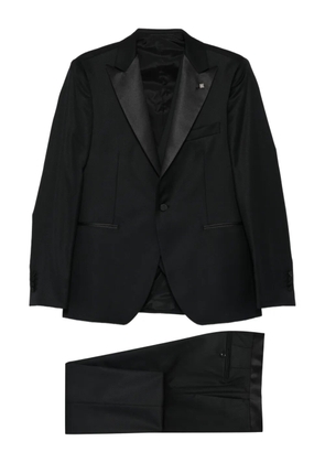 Tagliatore peak-lapel suit (set of three) - Black