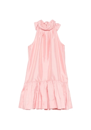 Simkhai ruffled mock-neck mini dress - Pink