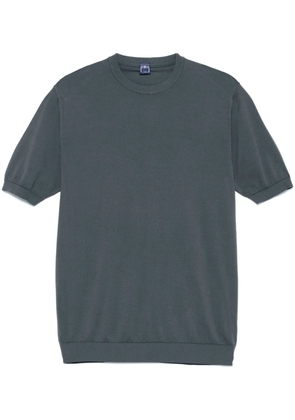 Fedeli fine-knit T-shirt - Blue