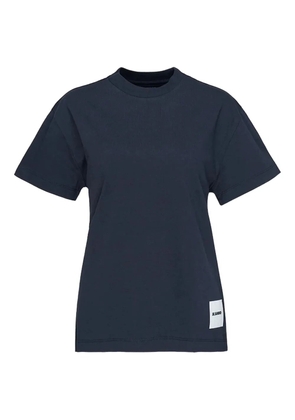 Jil Sander logo-patch T-shirt - Blue