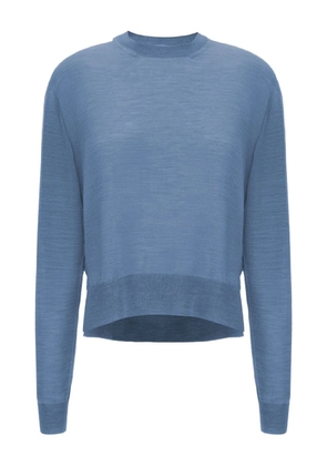 Jil Sander mélange-effect knitted top - Blue