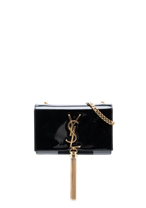 Saint Laurent Pre-Owned 2014 Small Patent Monogram Kate Tassel crossbody bag - Black