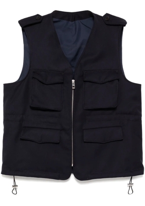 Caruso padded gilet - Blue