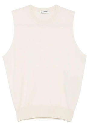 Jil Sander knitted tank top - Neutrals