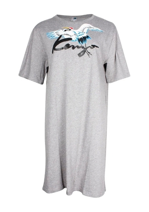 Kenzo Pre-Owned Memento Capsule bird-print T-shirt dress - Grey